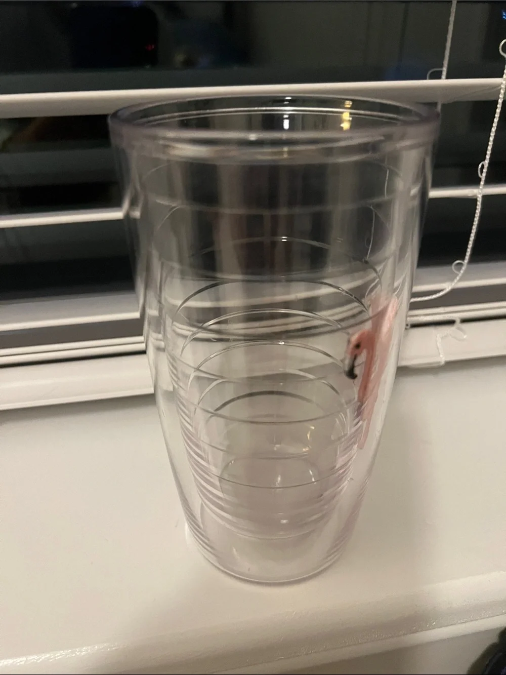 tervis Clear Tumbler with Pink Flamingo Accent